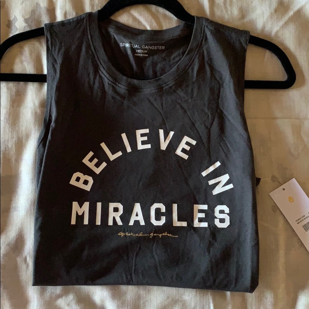 Believe in Miracles tank top